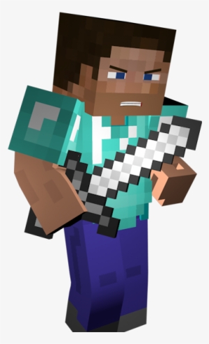 Super11 - Minecraft Steve With Iron Sword