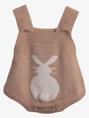 Petite Bello Playsuit Khaki / 6-9 Months Bunny Tail - Toddler Baby Girls Rabbit Knitted Strap Bodysuit Clothes