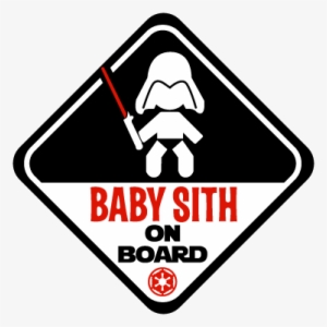 Baby Sith On Board Sticker - Star Wars
