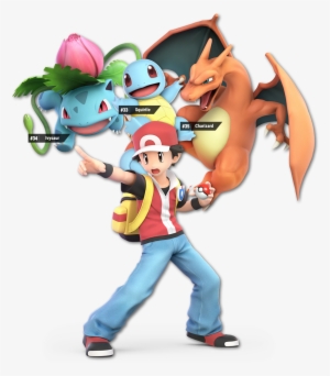 Fighter Roster Renders From The Official Super Smash - Pokemon Trainer Super Smash Bros Ultimate