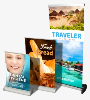 Tabletop Retractable Banner With Stand,retractable - Retractable Banner Set