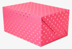 Hearts Foiled Gift Wrap - Gift Wrapping