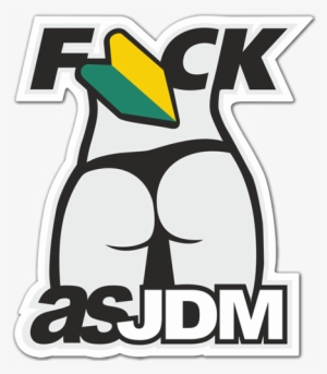 Car & Motorbike Stickers - Jdm As Fuck Logo