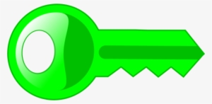 Key Clipartlored Key Pencil And Inlor - Key Clip Art Green
