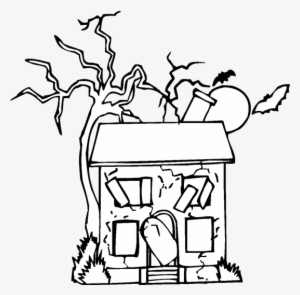Abandoned House Coloring Page - Abandoned House Coloring Pages