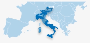 Sluiten - Italy Highlighted On Map