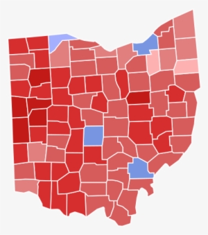 Democrats Ran Majorities In Only Four Counties In 2016, - Ohio 2016 Election By County