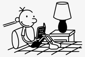 Greg Heffley Reading Nate The Great - Diary Of A Wimpy Kid Greg Reading