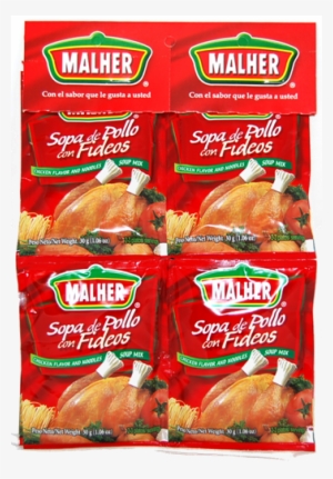 Malher Sopita De Pollo - Malher Soup Mix, Chicken Flavor And Noodles - 2.1 Oz