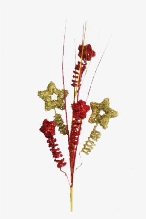 Chamizo Estrellas Rojo Y Dorado - Floral Design