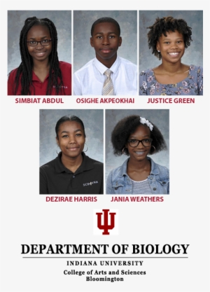5 Students Earn Week-long Stem Experience At Indiana - Photo Caption