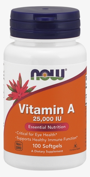 Vitamin A 25,000 Iu Softgels - Now L Tyrosine 500 Mg