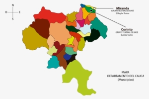 Mapa Del Cauca - Ubicacion De Miranda Cauca