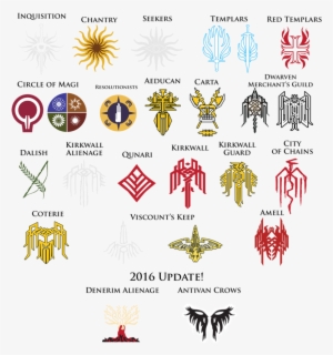 Dragon Age Crest Super Pack By Thedalishranger - Dragon Age Hawke Symbol