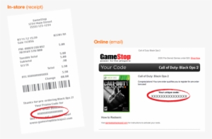 Promo Code, You Can Find It At The Bottom Of Your Receipt - Call Of Duty Black Ops 2 [xbox 360 Game]