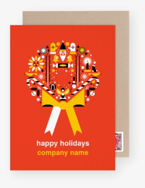 How To Mail Holiday Cards For Real Estate Agents - Wreath