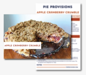Apple Cranberry Crumble Recipe Card - Baked Goods