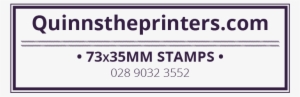 73x35mm Self Inking Stamp Printing - Printing