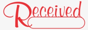Recieved Script Style Office Stamp - Rosemont