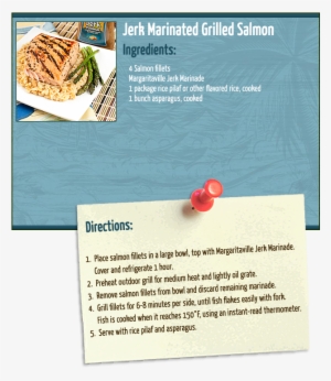 Jerk Marinated Grilled Salmon - Food