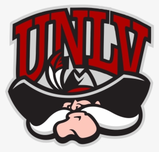 Nice Bold Letters And A Bro With A Hat And Really Big - Unlv Rebels