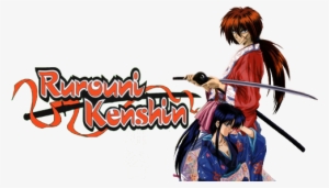 Rurouni Kenshin Tv Show Image With Logo And Character - Kenshin Himura Kaoru Kamiya
