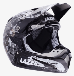 Motorcycle Helmet Lazer Smx Thin Drum Black Grey White - Lazer Motor Helmet Black Background