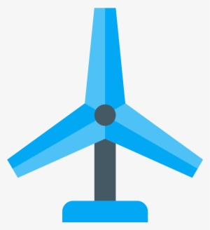 Wind Turbine Icon - Wind Turbine Png Flat