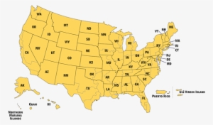 Picture - Public Domain Map Of Usa States