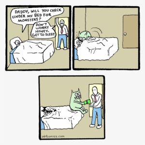 Dad And Monster - Monster Under My Bed Comic Porn