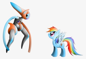 Deoxys Wallpaper - Deoxys And Rainbow Dash