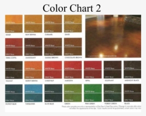 Concrete Dye Color Chart - Kemiko Acid Stain Color