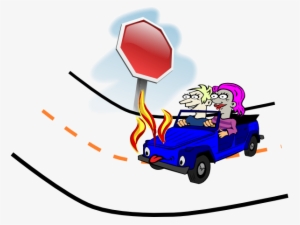 Wrecked Car Fire Clip Art - Car Accident Clipart