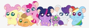 Taritoons, Fluttershy, Group, Hamster, Hamsterfied, - My Little Pony Hamster