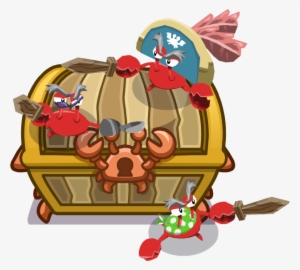 Pirate Crabs On Chest - Crab Club Penguin Island