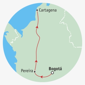 Colombia Region Map Colombia Adventure Itinerary - Circle