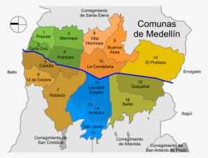 Medellín Colombia City Guide - Comunas De Medellin Mapa