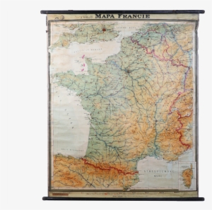 Vintage Map Of France - Atlas