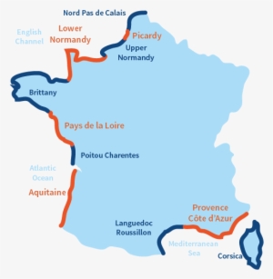 Resorts And Beaches In France - Seaside Resorts In France Map