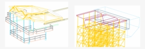 3d Models Of The Scaffolding And The Advanced Equipment - Diagram