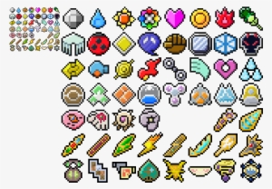 I Updated My Badge Sprites, Now With Unova And Kalos - Pokemon Gym Badges Sprites