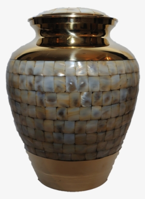 Mother Of Pearl Cremation Urn - Vase