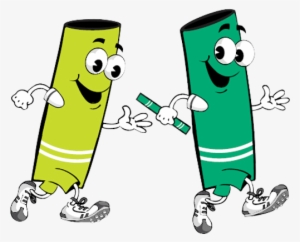 Country Kids Relays Image Black And White Stock - Baton Relay Clipart