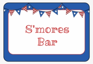 Stars And Stripes Banner Snack Labels