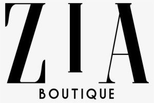 Zia Logo Black Font Transparent - Zia Boutique