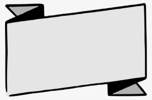 Banner Vector Black And White Png - Blank Banner Template Png