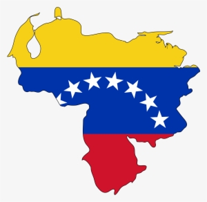 Venezuela Flag Map Png - Venezuela Flag