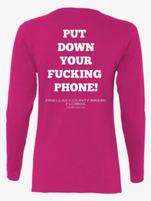 pcb phone ladies' cotton ls t-shirt - long-sleeved t-shirt