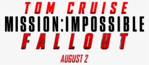 Mission Impossible Fallout Logo Png