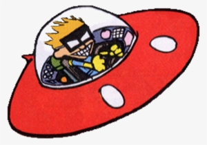 Spiff's Spacecraft - Calvin And Hobbes Spaceman Spiff Png